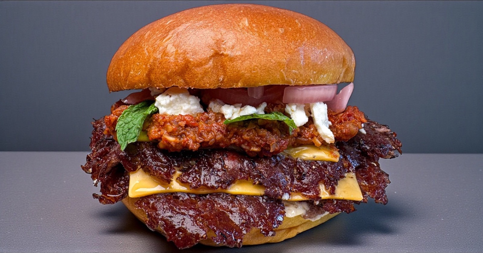 Easy Burger double cheeseburger