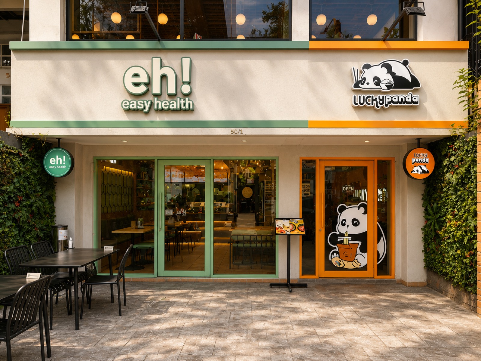 Easy Health and Lucky Panda storefront